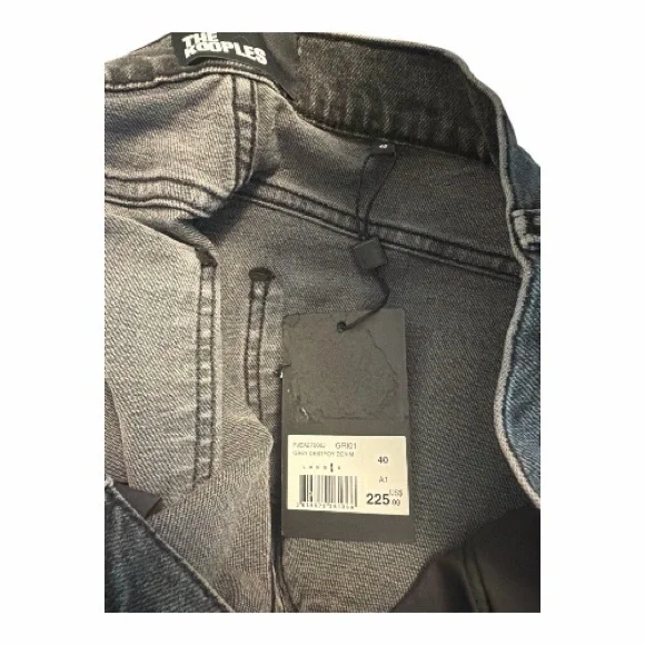 The Kooples Grey Destroy Denim JeansSize 40 US 30 (Women's 8) NWT